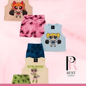 Powerpuff Girls Tank Tops and Shorts Set
